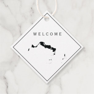 Turks and Caicos Wedding Welcome Bag Gift Tag