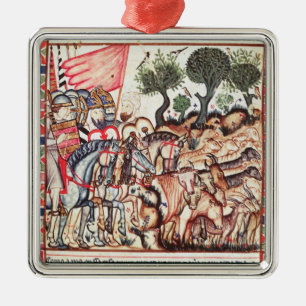 Turks and Moors Regaining their Land Metal Ornament