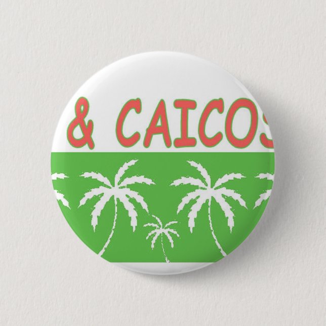 Turks & Caicos 2 Inch Round Button (Front)