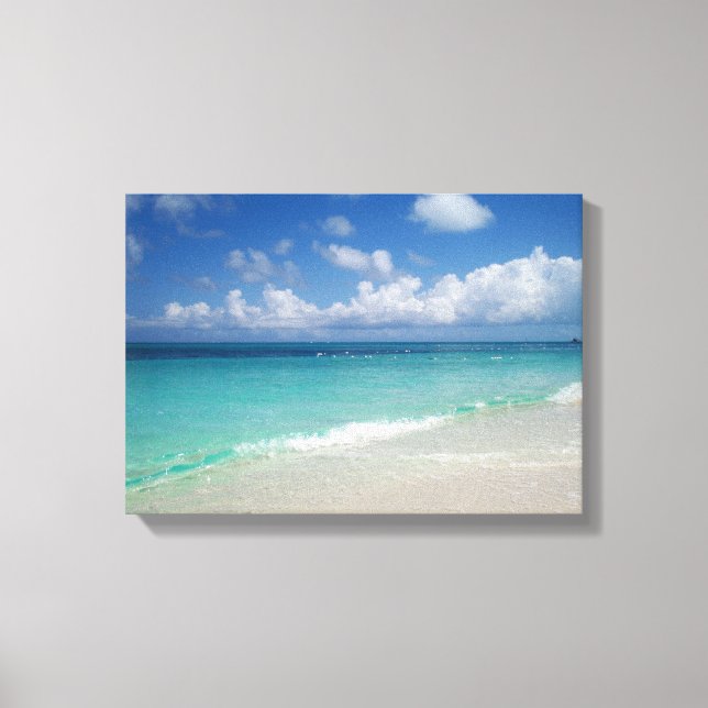 Turks & Caicos Beach Wrapped Canvas (Front)