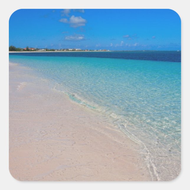 Turks & Caicos Club, Providenciales, Turks & Square Sticker (Front)