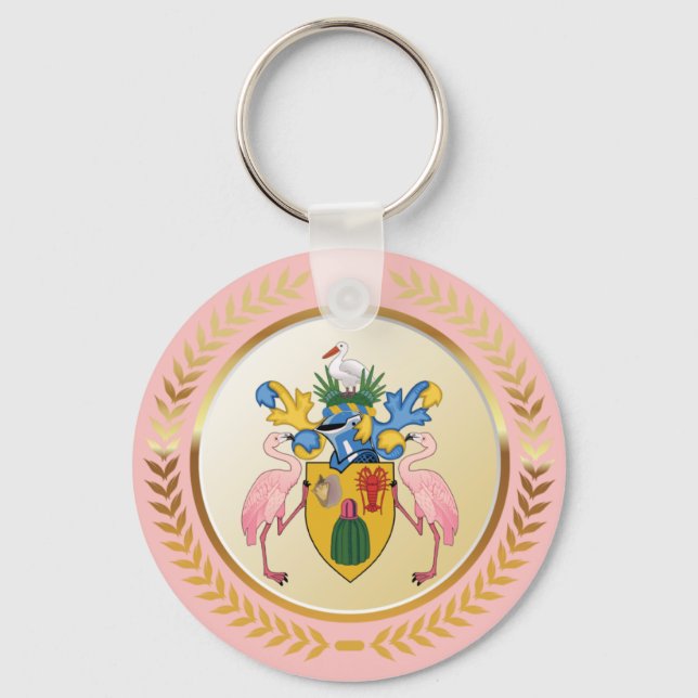 Turks & Caicos Coat Of Arms Keychain (Front)