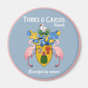 Turks & Caicos Coat Of Arms Magnet