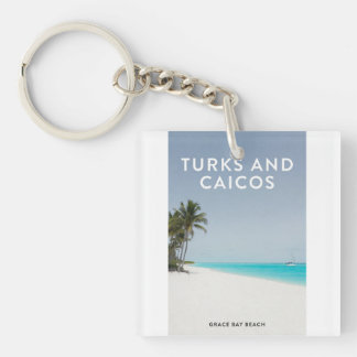 Turks Caicos Grace Bay Dream Keychain