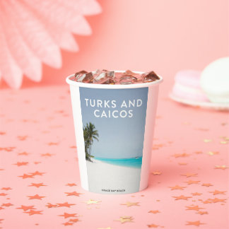 Turks Caicos Grace Bay Dream Paper Cups