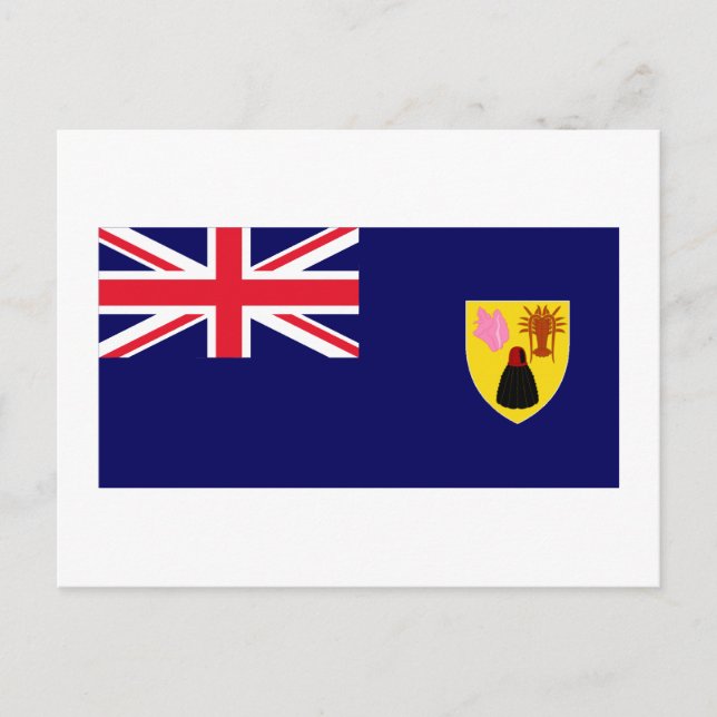 Turks & Caicos Islands Flag Postcard (Front)