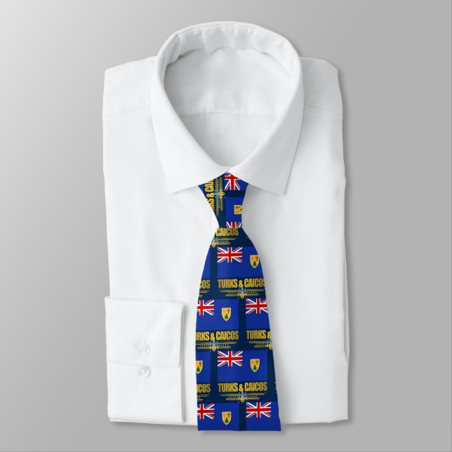 Turks & Caicos Pride Tie (Tied)
