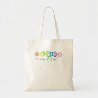Turks & Caicos Watercolor Beach Travel Surf Tee Tote Bag
