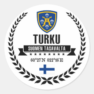 Turku Classic Round Sticker