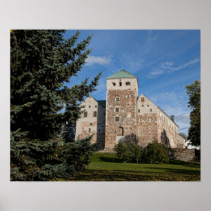 Turku, Finland, ancient Turun Linna Castle, a Poster