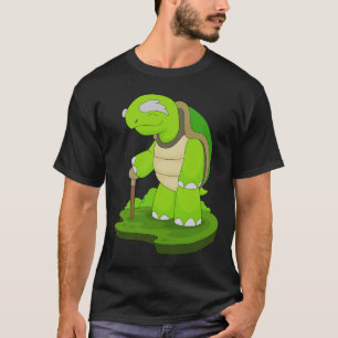 Turle Pensioner Walking stick T-Shirt