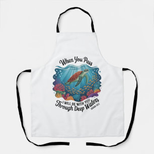 Turle When You Pass Through Deep Waters Apron