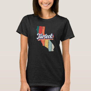 Turlock City Retro Vintage Hometown California Pre T-Shirt