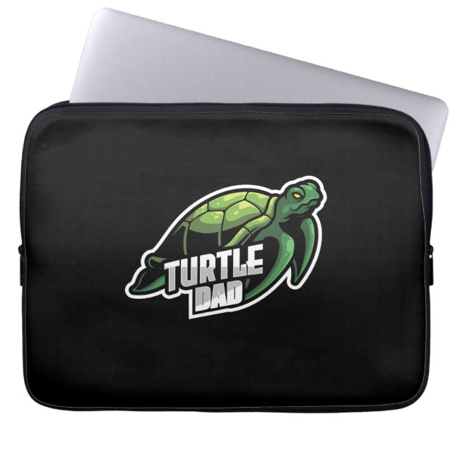 Turlte Lover | Turtle Dad Laptop Sleeve (Front)