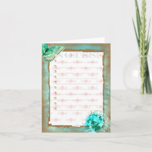 TURMALINE 4 ~ Notecard
