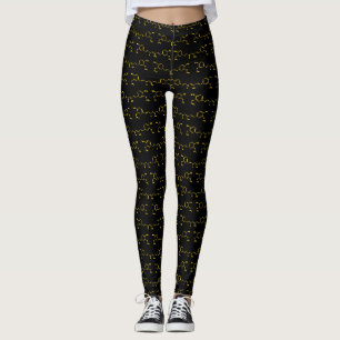 Turmeric Curcumin Molecular Chemical Formula Leggings
