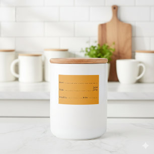 Turmeric Gold Food Labels for Home and Kitchen