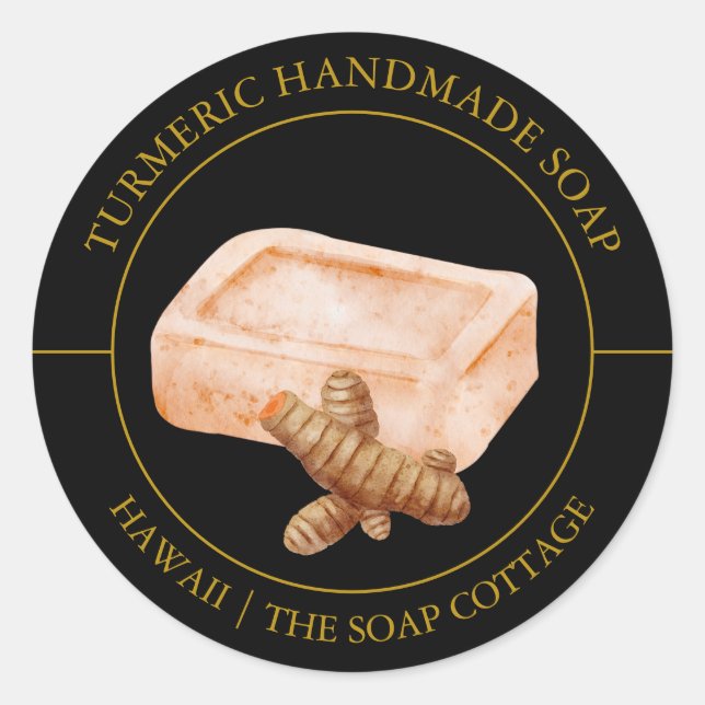 Turmeric Soap label (Front)