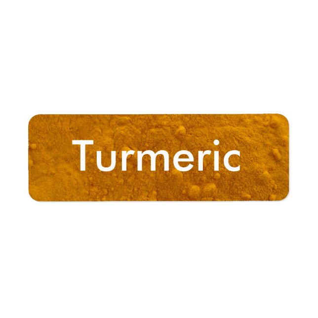 Turmeric Spice Jar Labels (Front)