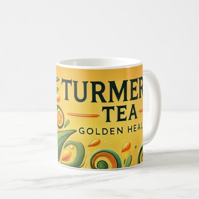Turmeric Tea AI art  Coffee Mug (Front Right)