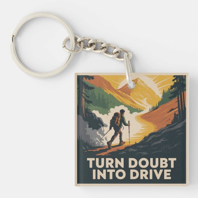 Turn Doubt Into Drive Keychain (Front)
