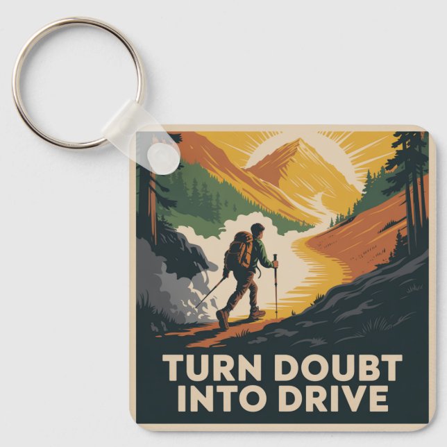 Turn Doubt Into Drive Keychain (Front)