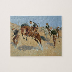 Turn Him Loose, Bill, c.1893 (oil on canvas) Jigsaw Puzzle