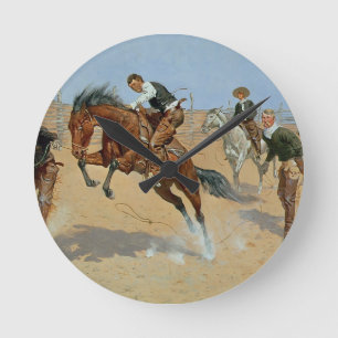 Turn Him Loose, Bill, c.1893 (oil on canvas) Round Clock
