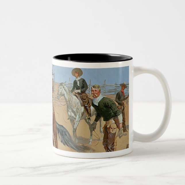Turn Him Loose, Bill, c.1893 (oil on canvas) Two-Tone Coffee Mug (Right)