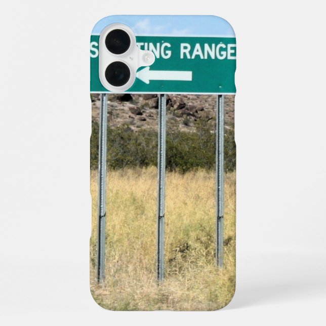 Turn Left to Shooting Range iPhone Case (Back)