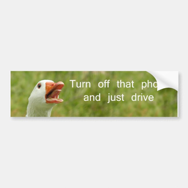 Turn off that phone bumper sticker (Front)