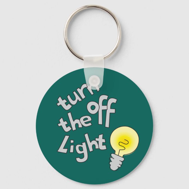 Turn off the light graphic named keychain (Front)