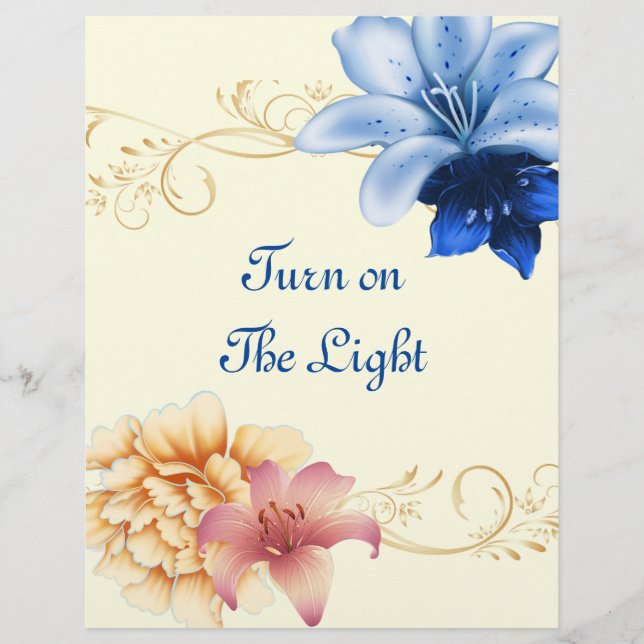 Turn on The Light Personalized Paper (Front)