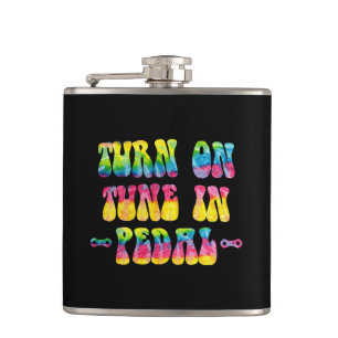 Turn On Tune In Pedal Your Bike Hip Flask
