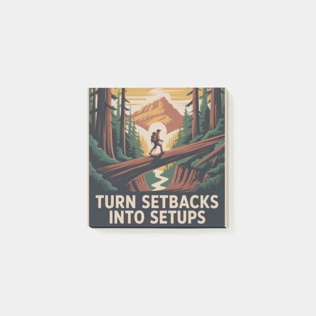 Turn Setbacks Into Setups Post-it Notes (Front)