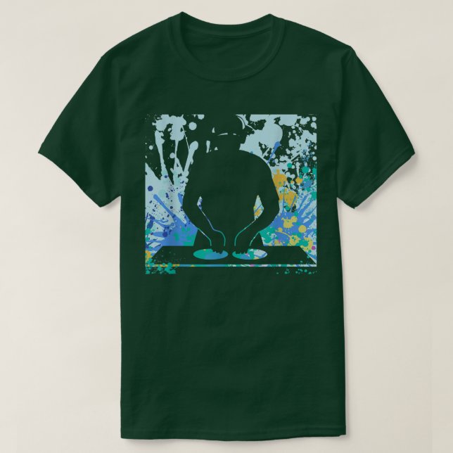 Turn Table Music DJ  T-Shirt (Design Front)