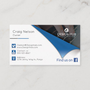 Turn the page writter professional business card