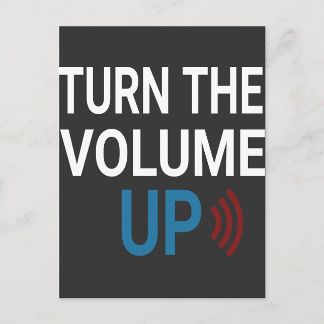 Turn the Volume Up Png Zohran Mamdani NYC  T-Shirt Postcard (Front)