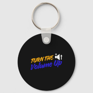 Turn The Volume Up - Zohran Mamdani Vs Donald Trum Keychain