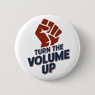 Turn the Volume Up Zohran NYC Major Democrat 2 Inch Round Button