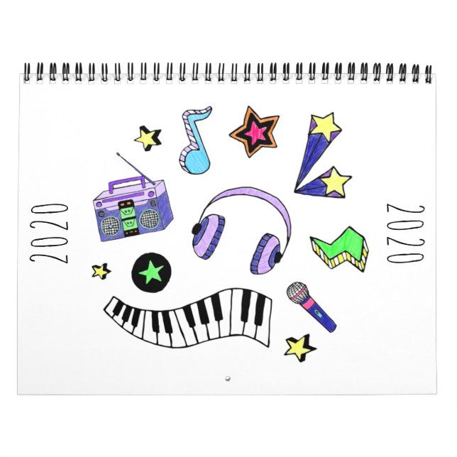 Turn Up the Music Calendar (Cover)