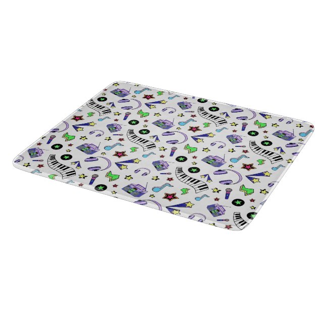 Turn Up the Music Cutting Board (Corner)