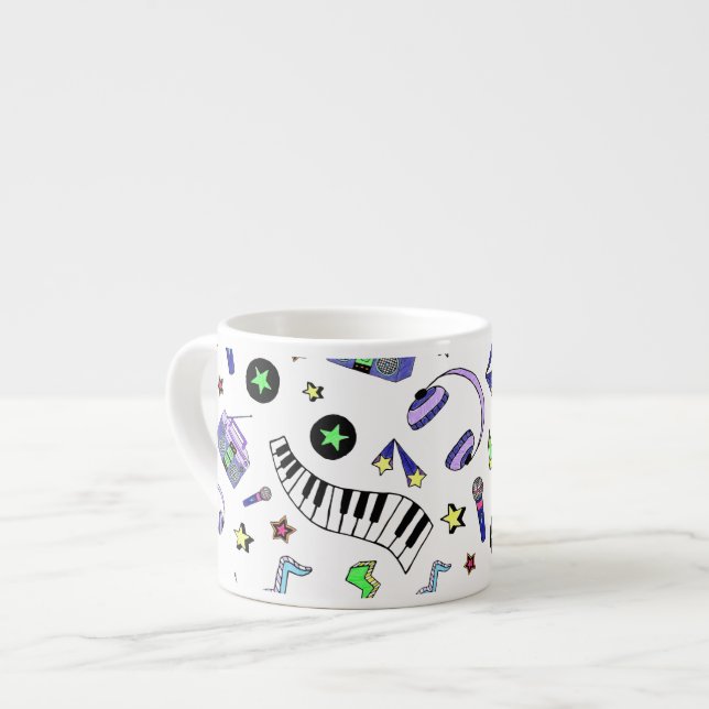 Turn Up the Music Espresso Cup (Front Left)