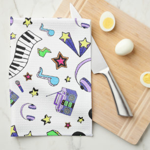 Turn Up the Music Kitchen Towel