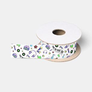 Turn Up the Music Satin Ribbon
