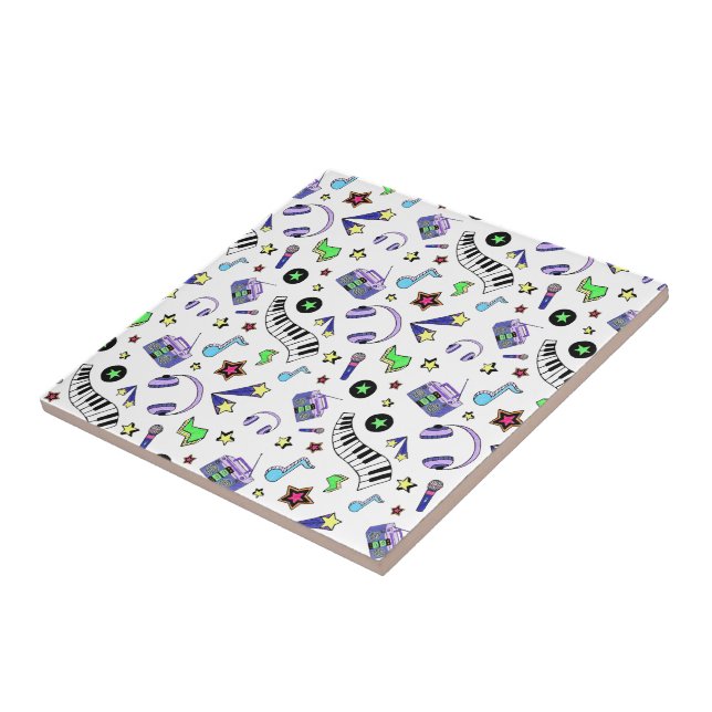 Turn Up the Music Tile (Side)
