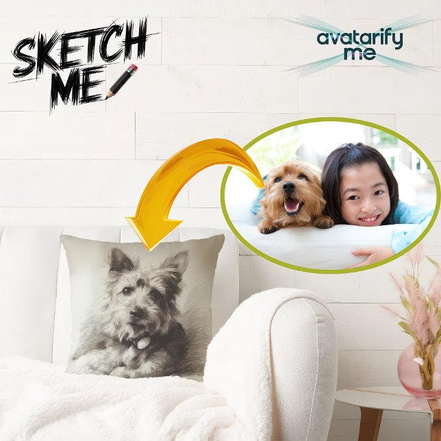 Turn yourself into anyone or any style throw pillow (Creator Uploaded)