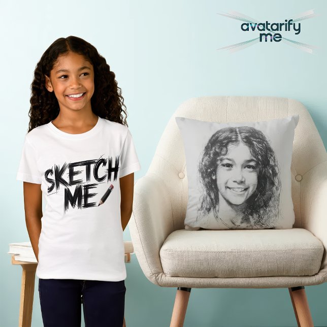 Turn yourself into anyone or any style throw pillow (Creator Uploaded)