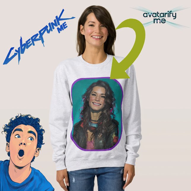 Turn yourself or anyone into any character sweatshirt (Creator Uploaded)
