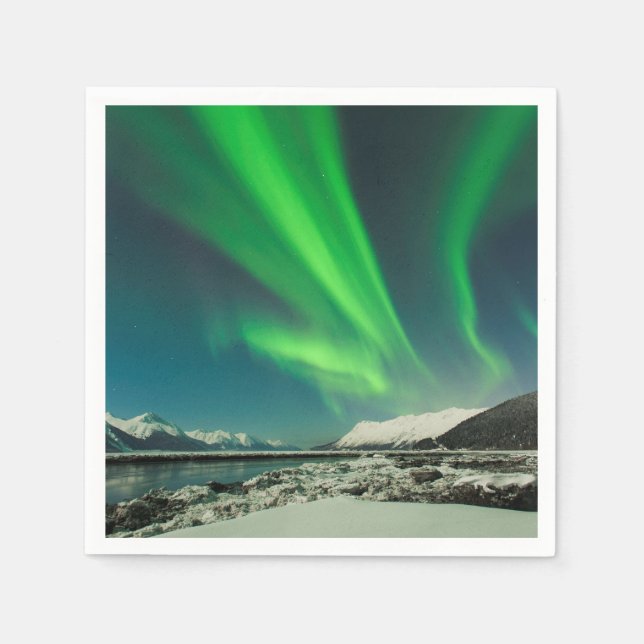 Turnagain Arm Aurora Napkin (Front)